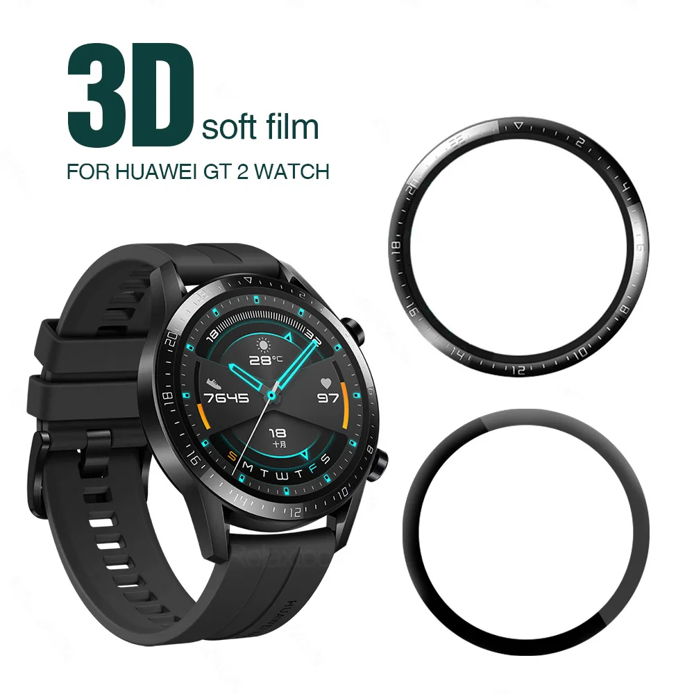 Защитная пленка для Huawei Watch GT 2 GT2 46 мм 42 GT2e Pro изогнутая из мягкого волокна защитная