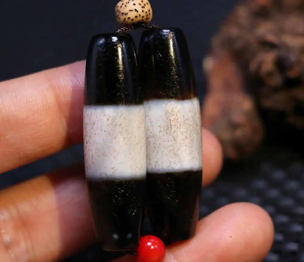 

Талисман с сокровищами, пара волшебной силы, тибетский Старый Агат, 1 широкая линия, лекарство, бусины дзи 5AQ timestown