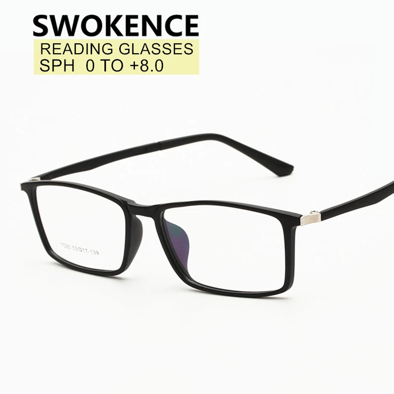 Очки для чтения унисекс пресбиопические с квадратной оправой от 0 до 8 |