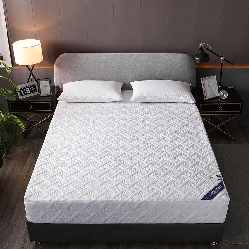 

Six-sided All-inclusive Mattress Cover Zipper Quilted Bed Cover Solid Color Mattress Protector Pad Fitted sheet Bedspread Topper