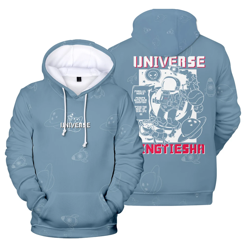 

Original Anime Astronaut Printed Warm Women Hoodie Casual Cool Men Sweatshirt Cool Fashion Blcak Hoodies Oversize Pullovers