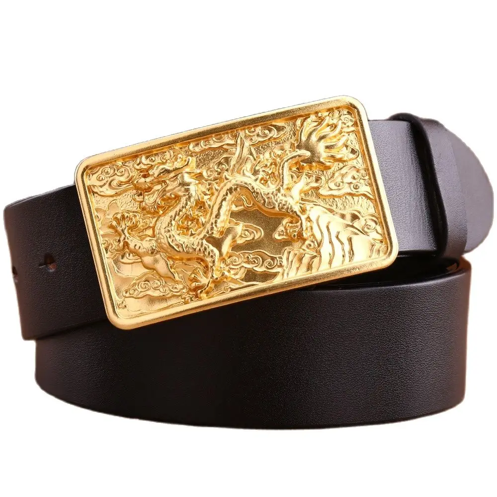 Мужской ремень с пряжкой dragon из 100% натуральной кожи 2020 см красный черный кофейный