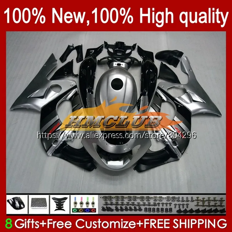 

YZF600R комплект для YAMAHA Thundercat 1996 1997 1998 1999 серебряный черный 2000 2001 45No.39 YZF-600R YZF 600R 02 03 04 05 06 07 обтекатель