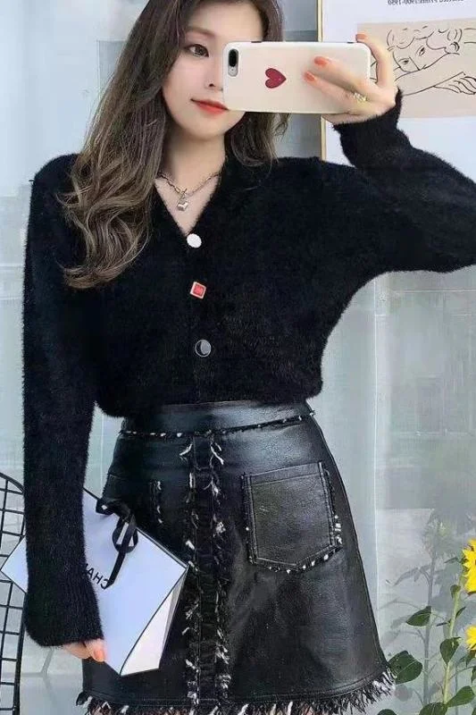 

Вязаный кардиган в гонконгском стиле, свитер, Весенняя мода 2021 для женщин