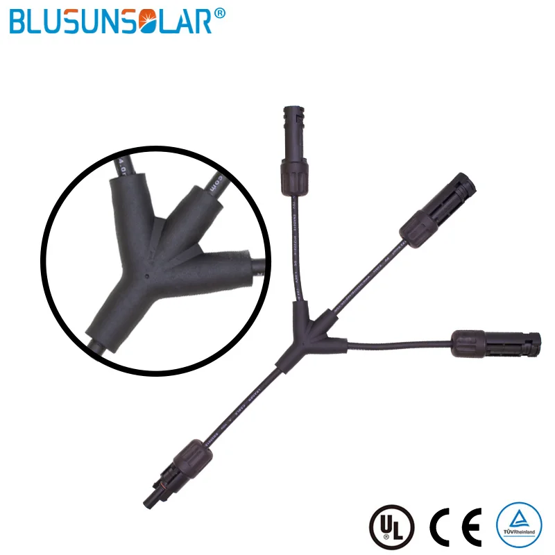 IP68 1500V Solar Cable Connector 2T 3T 4T Branch 30A 50A Parallel Y Wire Assembly | Обустройство дома