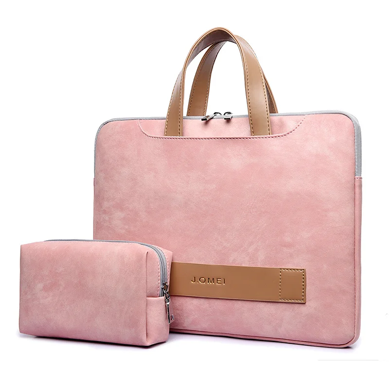 

Waterproof PU Leather Laptop Bag Case Casual Notebook Handbag For Women 13.3 14 15.6 Inch Briefcase For Macbook Air Pro Xiaomi