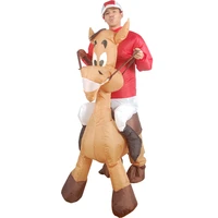 animal mount donkey ride inflatable costumes adults halloween cosplay christmas party decor doll toys role play dress up clothes