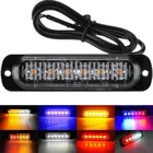 Лампа 12В 24В дорожный мотоцикл грузовик стробоскоп ультратонкая аварийная вспышка сигнальная светильник Па