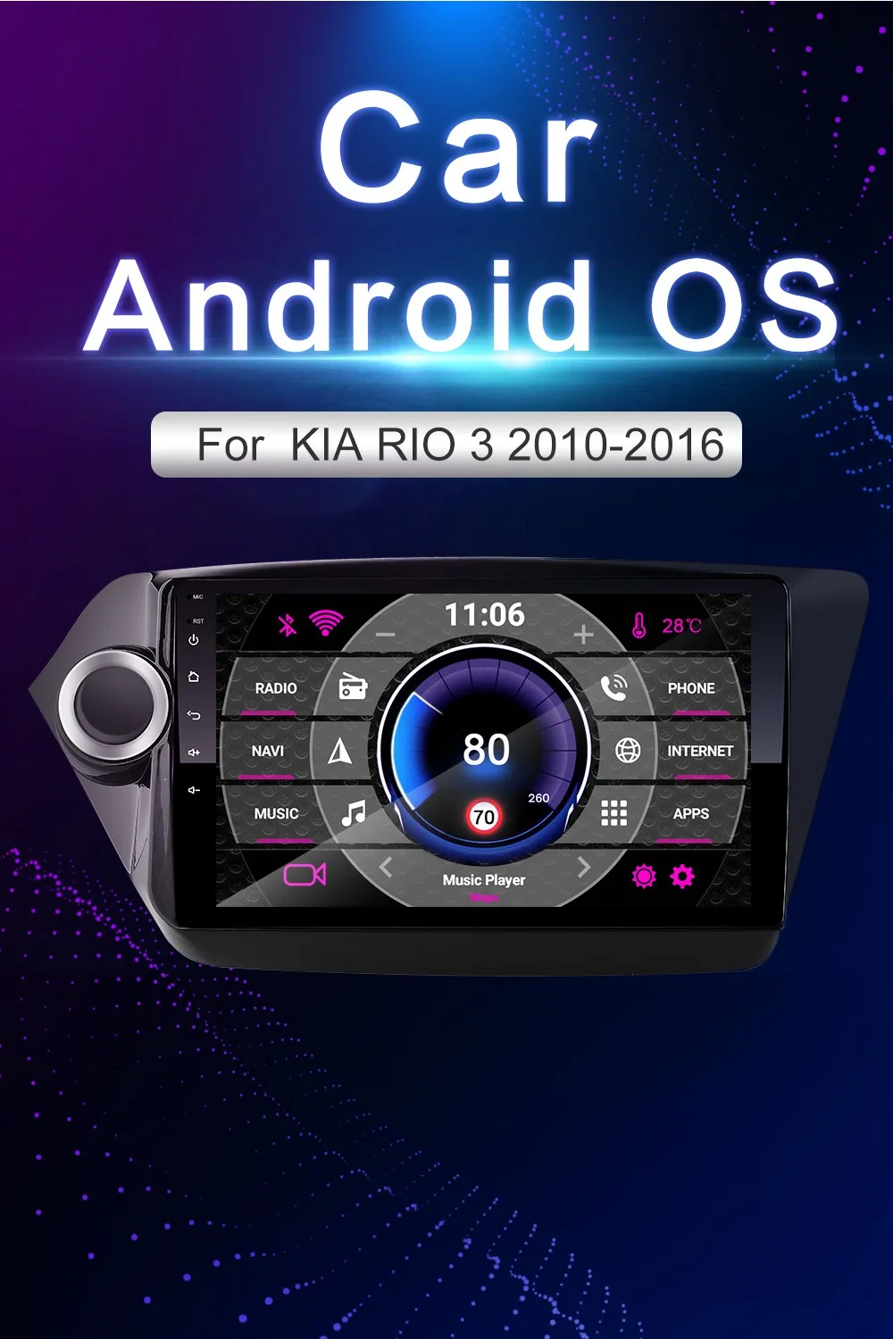 Автомагнитола для KIA RIO 3 4 2010 до автомобильный Android мультимедийный видео плеер навигация gps Bluetooth Авторадио Стерео 2 din