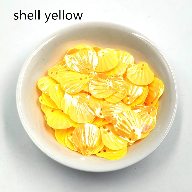 yellow 11 г/лот 13 мм оболочка ПВХ свободные блестки шитье ремесло Блестки для свадебного украшения одежды платье колпачки для обуви DIY аксессуар - Цвет: yellow