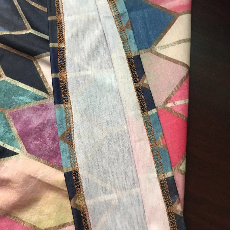 Женская винтажная рубашка с геометрическим принтом весенне осенний