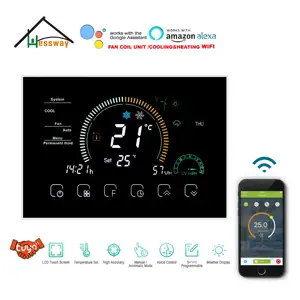 Термостат охлаждения и нагрева HESSWAY, 4,8 дюйма, Wi-Fi, для работы с Alexa, Google Home