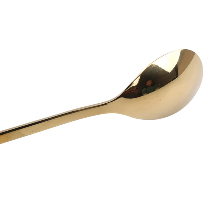 Десертная вилка из нержавеющей стали в золотом ретро стиле | Дом и сад