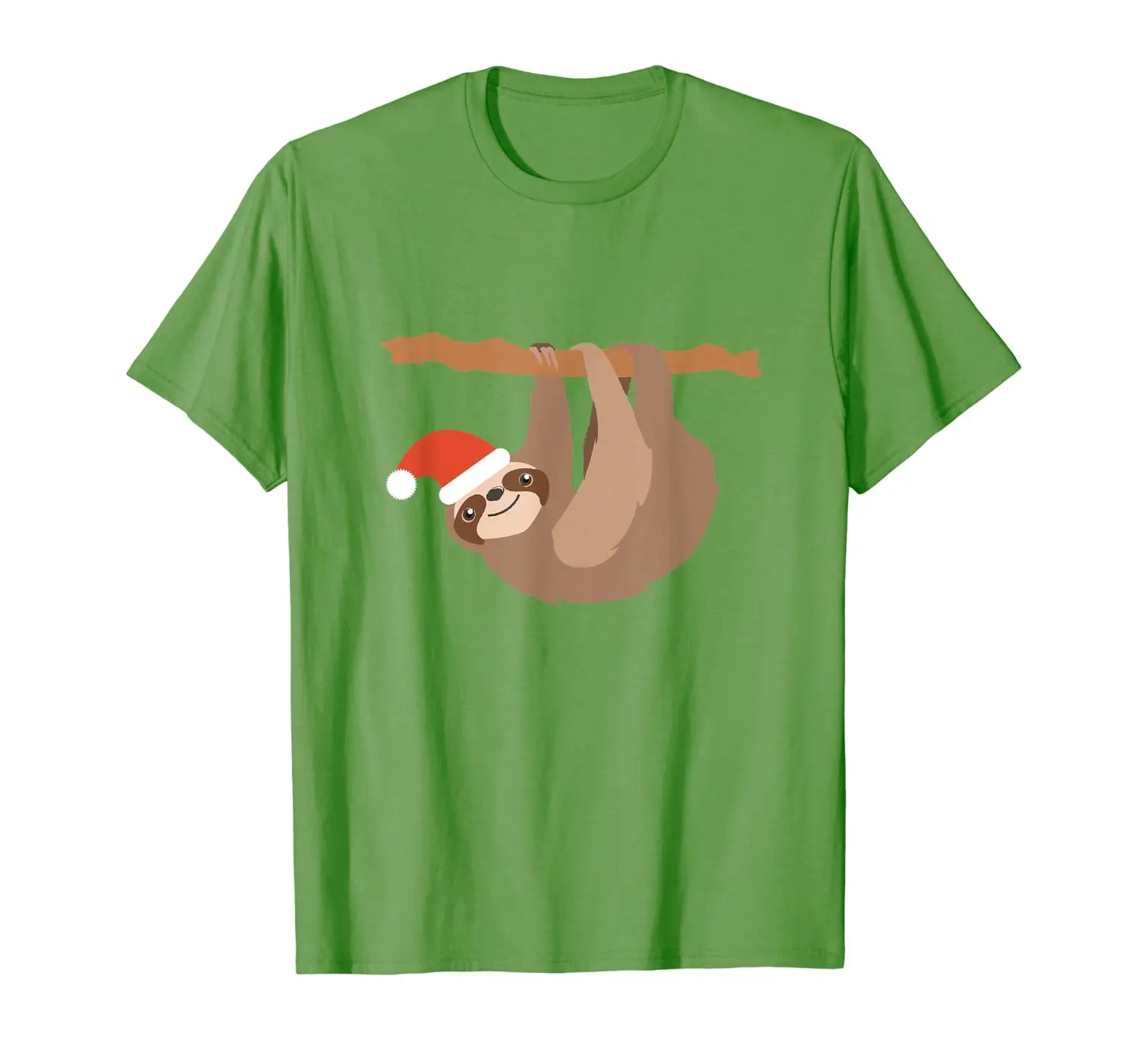 

FUNNY SLOTH Xmas Gift Animal Santa Pets T-Shirt