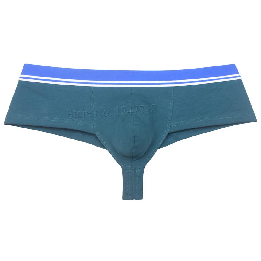 Men's Cotton Cheeky 1/2 Rear Coverage Trunks Brazilain Bikini Pants Hipster Sports Boxer Briefs Bokserki | Мужская одежда