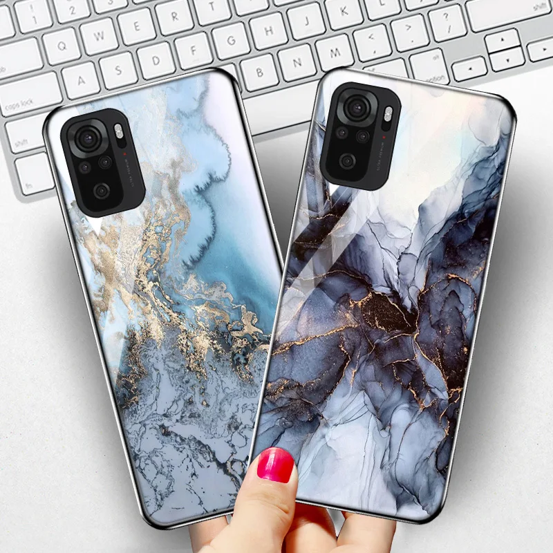 

For Xiaomi Redmi Note 10 Pro Case Tempered Glass Cover Xiaomi Redmi Note 9 Pro Note 11 10S 9S K40 Poco X3 F2 M3 Pro F3 GT Fundas