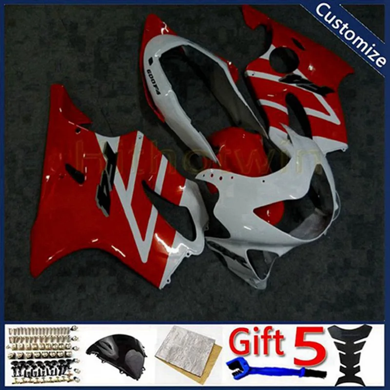 

motorcycle fairing For CBR600F4 1999 2000 CBR600 F4 99 00 Body Kit motor panels Injection mold white