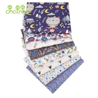 printed twill cotton fabricpatchwork clothes for diy sewing quilting baby childrens beddingshirt materialpurple owl series