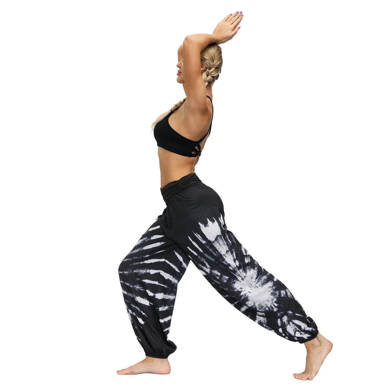 

Casual pants women's summer elephant digital printing plus size women's elastic waist bloomers gym clothes yoga pants women