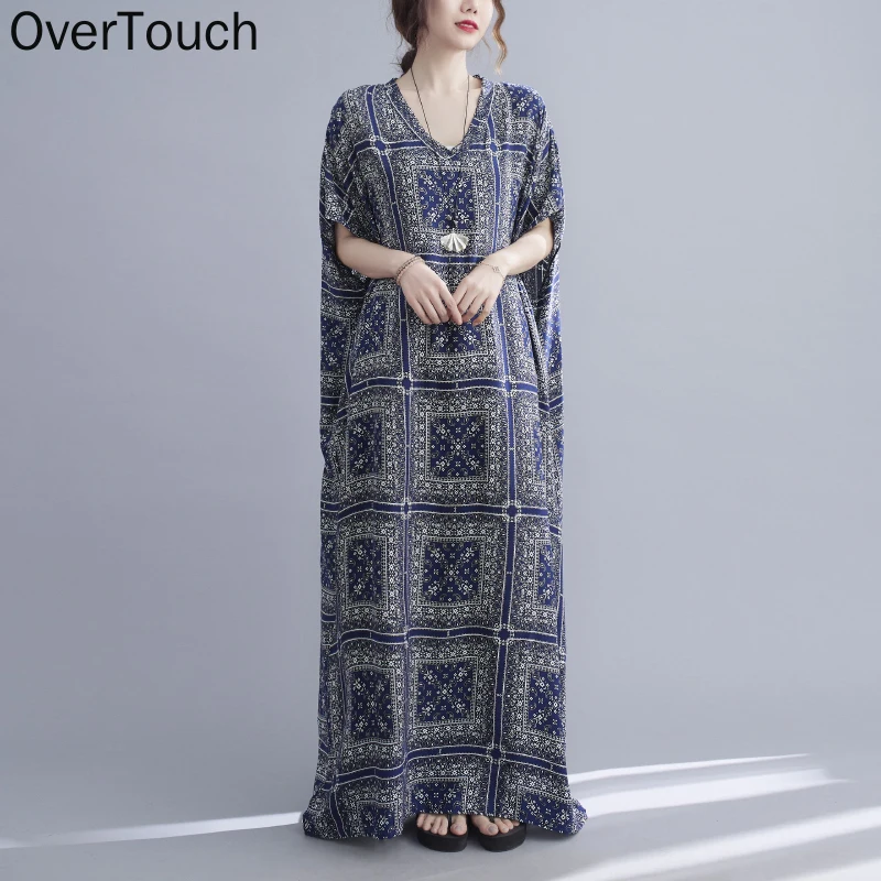 

2021 Plus Size Summer Dress Women Sundress Beach Floral Bohemian Vestidos Long Dress Loose Casual Oversize 5XL 6XL 7XL