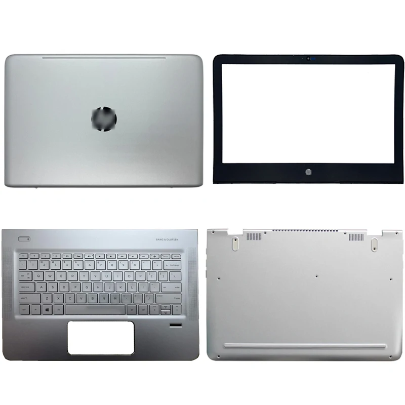 

For hp envy 13-d 13-d025/51/56/40 series portable lcd back cover/front frame/hinges/handrest/bottom box 829305-001 TPN-C120