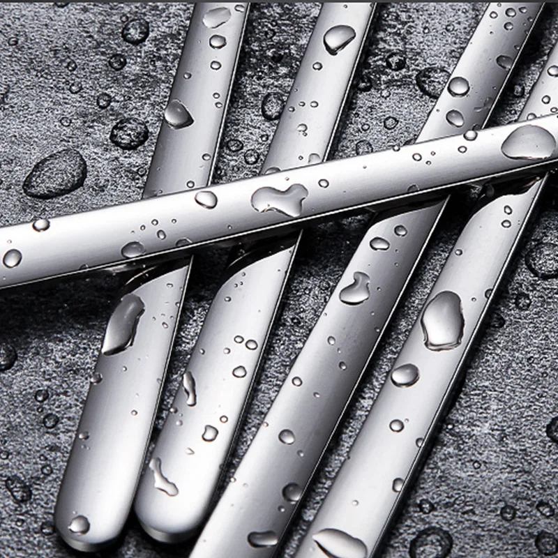 Длинной ручкой Нержавеющая сталь ложки Мороженое десерт чайная кофейная ложка