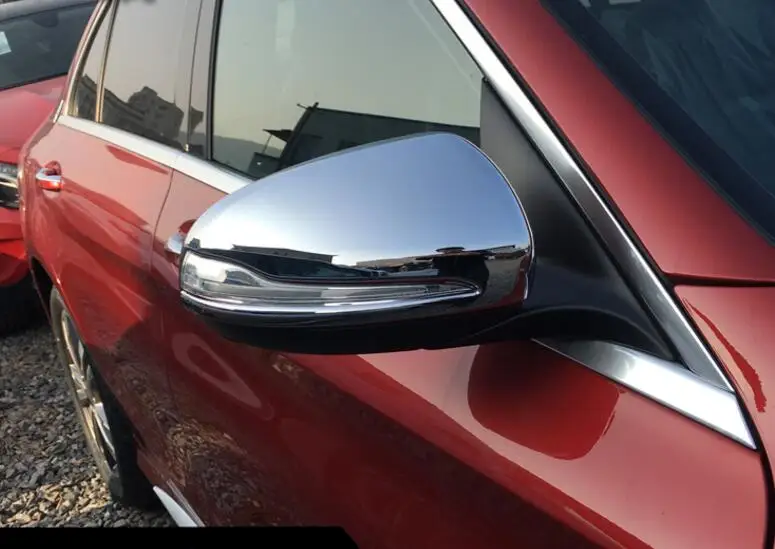 Зеркальная крышка из хромированного серебра для Mercedes Benz W205 S205 C180 C200 C250 C300 C400 C Class