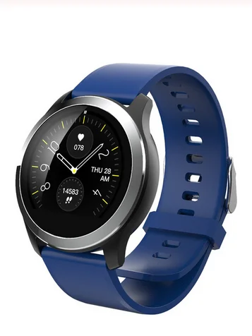 Beautyss Z03 Смарт-часы для мужчин PPG+ ЭКГ amazfit bip IP68 Водонепроницаемый сердечный ритм кровяное давление спортивные Смарт-часы для Android IOS - Цвет: Blue