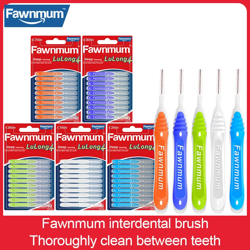 

Fawnmum 2x10Pcs I-Shaped Interdental Brush Tooth Orthodontic Toothbrush Cleaning Stick Interdental Cleaners Toothpick Oral Care