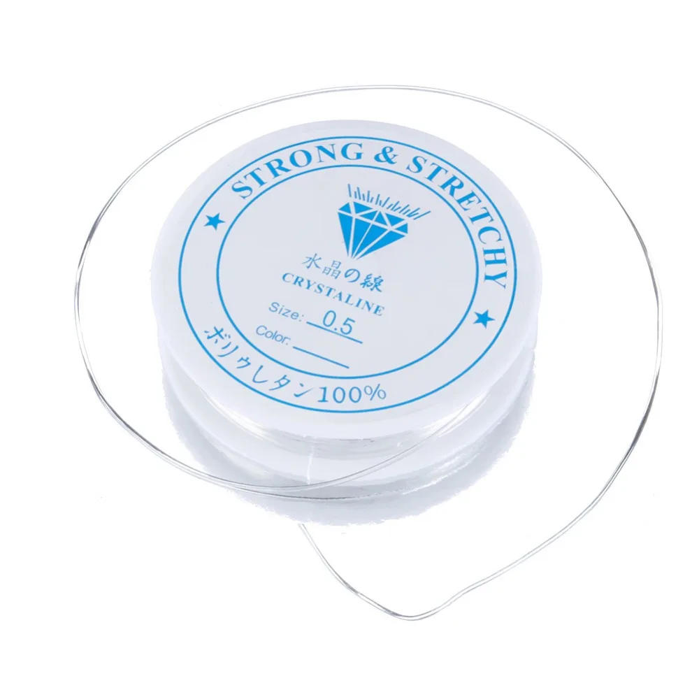 2 рулона прочная Хрустальная эластичная веревка для бисероплетения шнур нитка