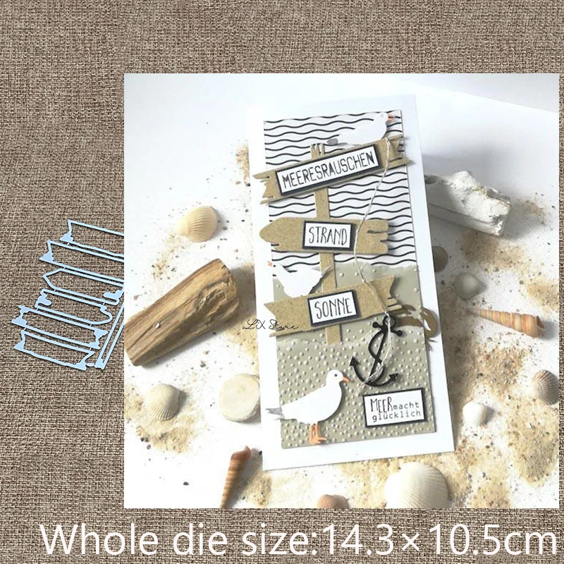 

New Design Craft Metal stencil mold Cutting Dies Signpost decoration scrapbook die cuts Album Paper Card Craft Embossing