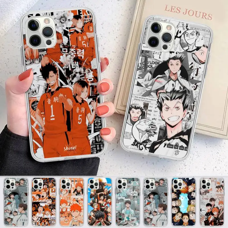 

Haikyuu Japan anime volleyball Phone Case for iPhone 11 12 13 mini pro XS MAX 8 7 6 6S Plus X 5S SE 2020 XR case