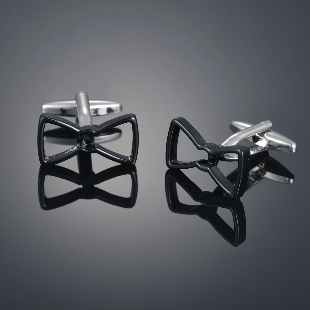 

Модные черные оправы для очков запонки французские рубашки с длинным рукавом с шипами и запонками