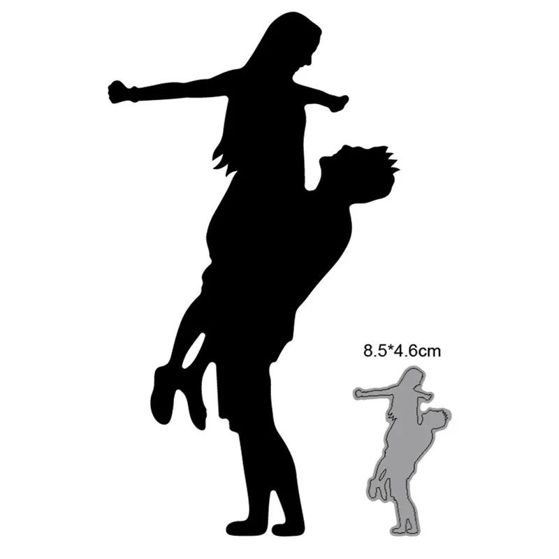 

2021 Dies Couple Hugging Metal Cutting Dies Cut Die Mold Decoration Scrapbook Paper Craft Knife Mould Blade Punch Stencils Dies