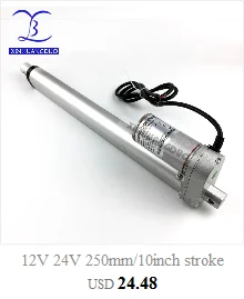 12V 24V 150 мм/6 дюймов ход 900N/198LBS линейный микропривод электрический линейный привод ТВ Лифт высокоскоростной линейный привод