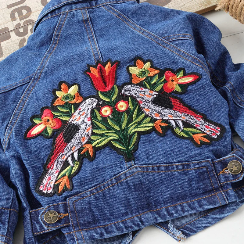 2020 джинсовые куртки с вышивкой для мальчиков детское синее пальто школьная От 1