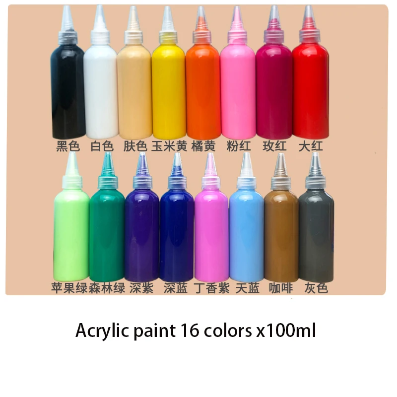 Набор акриловых красок 6/12/16/24/27 цветов 100 мл ручная роспись граффити | Канцтовары