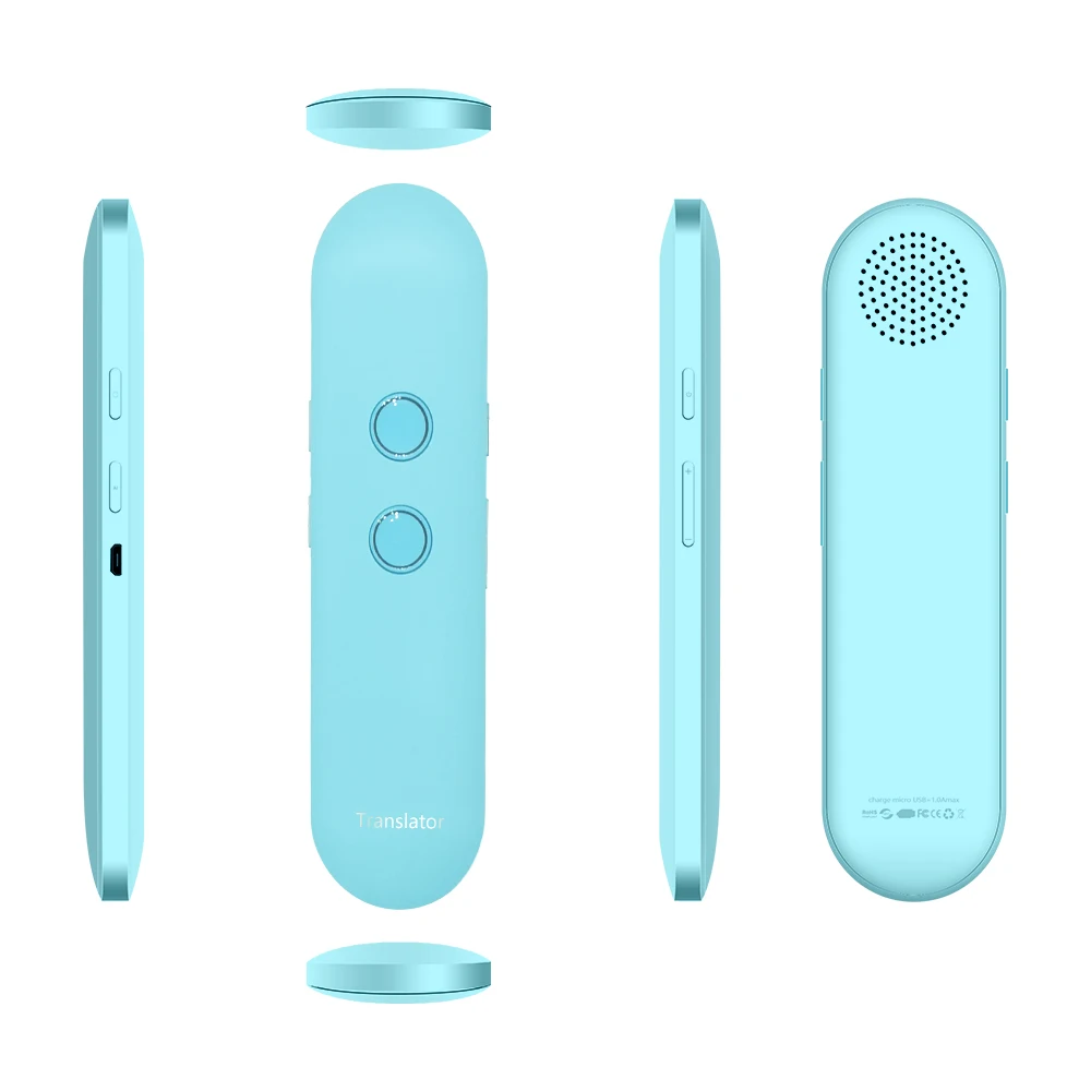 T4 Voice Instant Translator Portable Intelligent 40 kinds Bluetooth Pocket Multi-language Travel | Электроника