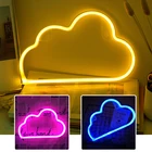 Неоновые светильники для украшения стен, неоновые светильники с Usb или батареей для спальни, детская комната, Рождество, день рождения