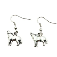 new animal wolf creative charm earringsfashion jewelry women christmas birthday gifts accessories pendant