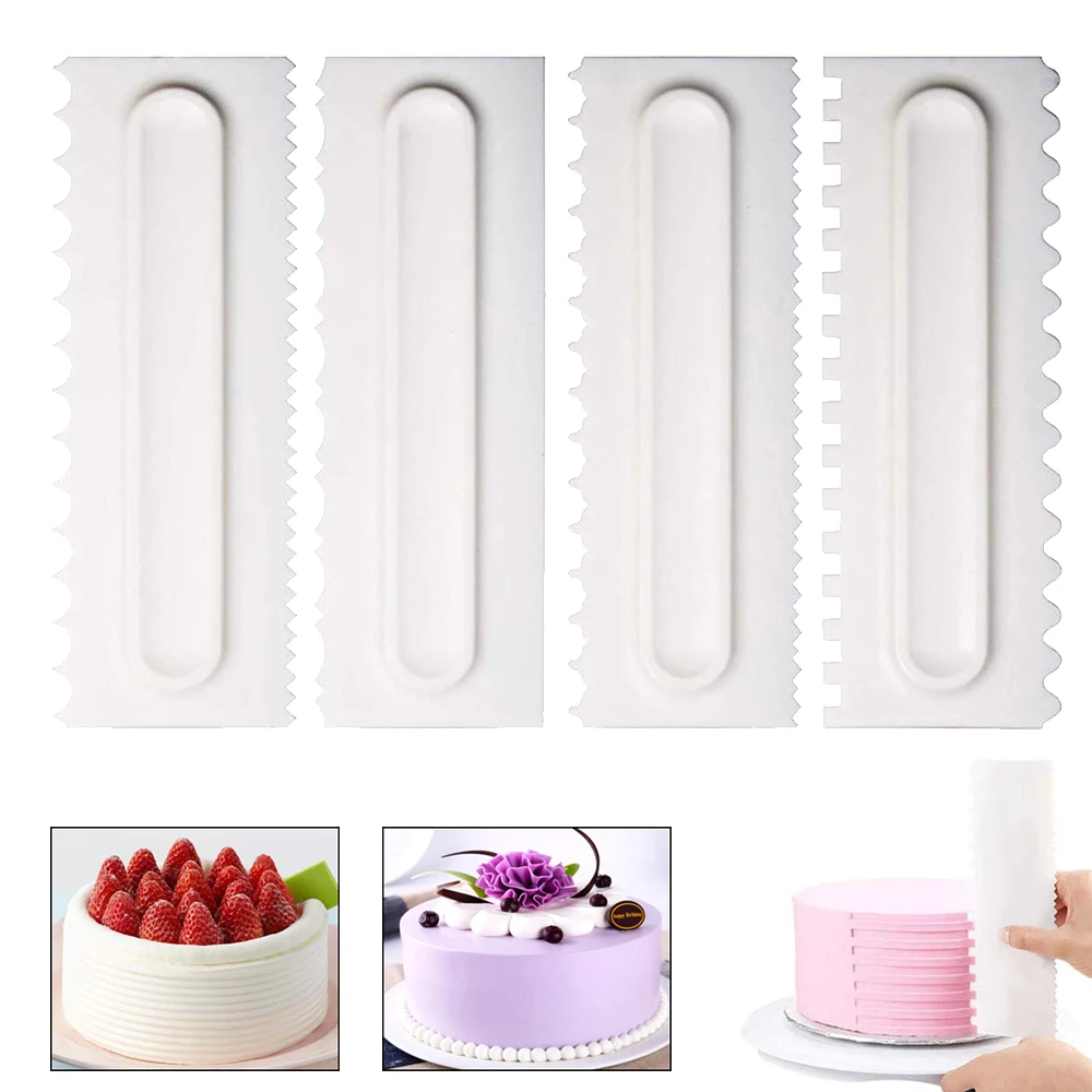 Расческа для украшения торта глазурь скребок кондитерский дизайн текстура