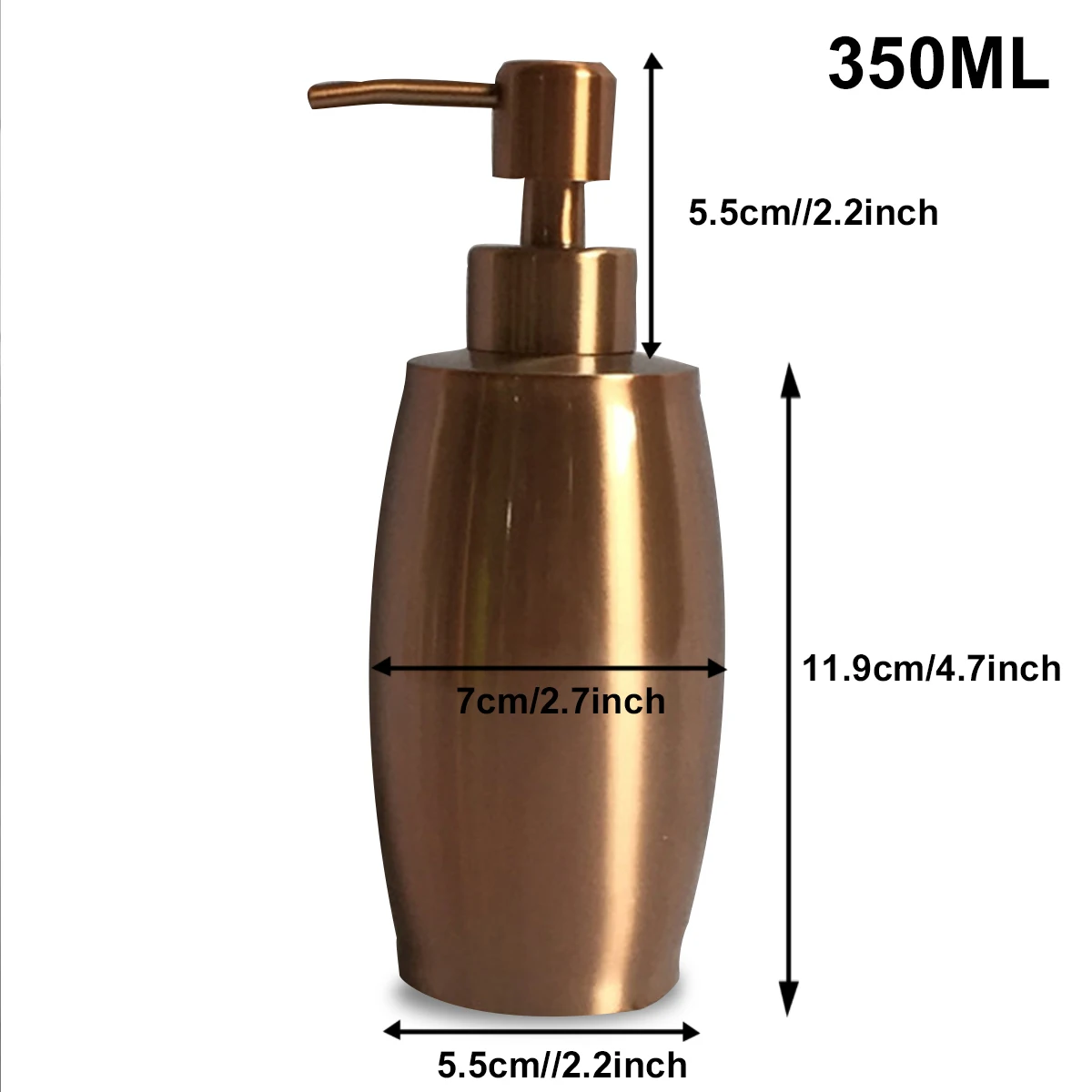 

Kitchen Push Type Durable Home Shower Gel Pump Bottle Office Soap Dispenser Stainless Steel Liquid Hotel Lotion Hand Sanitizer
