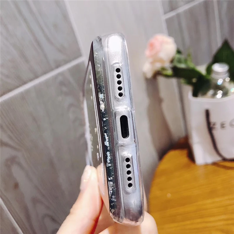 

Water Case Liquid Soft Silicone Cover for Huawei P30 Pro P20 Lite P10 P Smart Plus Smart+ Z 2019 Mate 20 Lite Bling Coque Funda