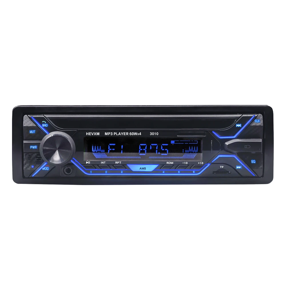 Автомагнитола, Автомобильный MP3-плеер, Bluetooth, Автомобильный mp3 музыкальный радио, 7 цветов на выбор, MP3 автомобиль
