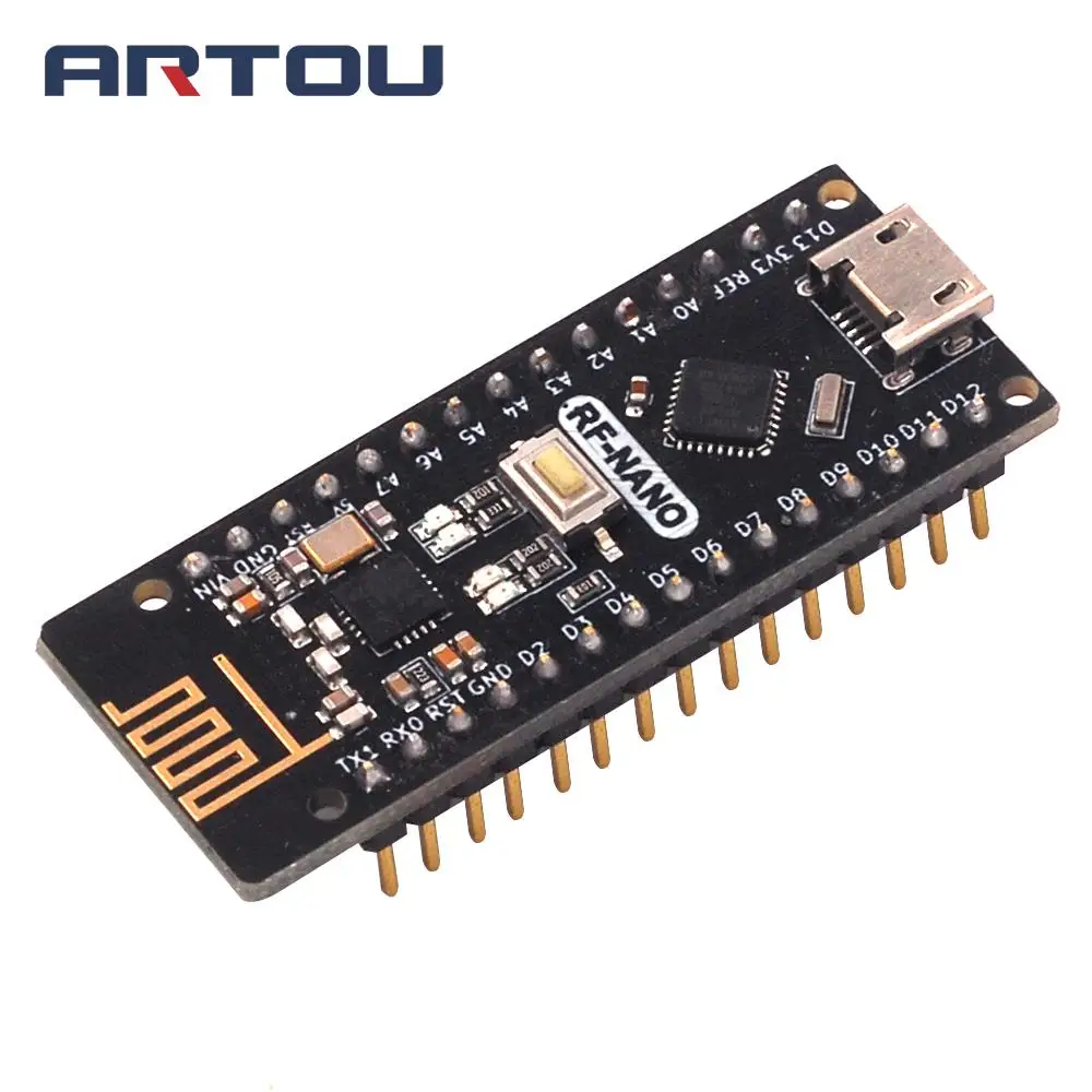RF Nano плата для Arduino V3.0 Micro USB ATmega328P QFN32 5 в 16 м CH340 Integrate NRF24L01 + 2 4G Wireless CH340|Интегральные