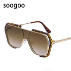 Солнцезащитные очки в винтажном стиле UV400 для мужчин и женщин, негабаритные брендовые дизайнерские солнечные очки, 2021