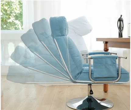 

Computerchair home comfortable sedentary study office sofa chair reclining back lazy lift swivel chair anchor chair Freeshipping