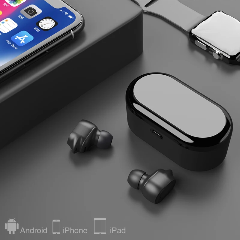 ANRY True беспроводные наушники Bluetooth 5 0 in-Ear 3D стерео TWS авто-пара гарнитуры с