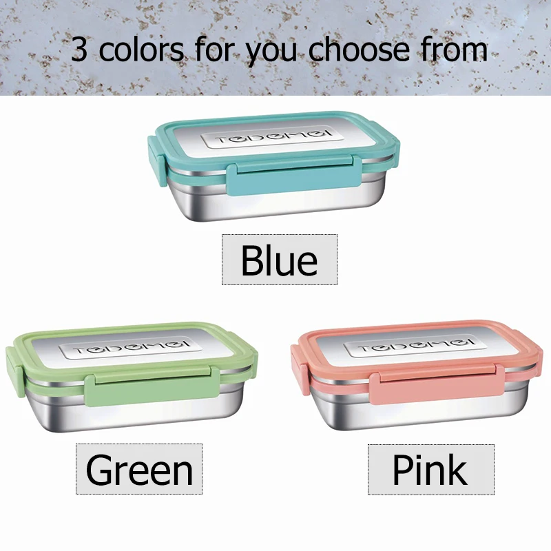 2 или 1 шт. Ланч-бокс из нержавеющей стали бэнто-бокс контейнер для фруктов закусок