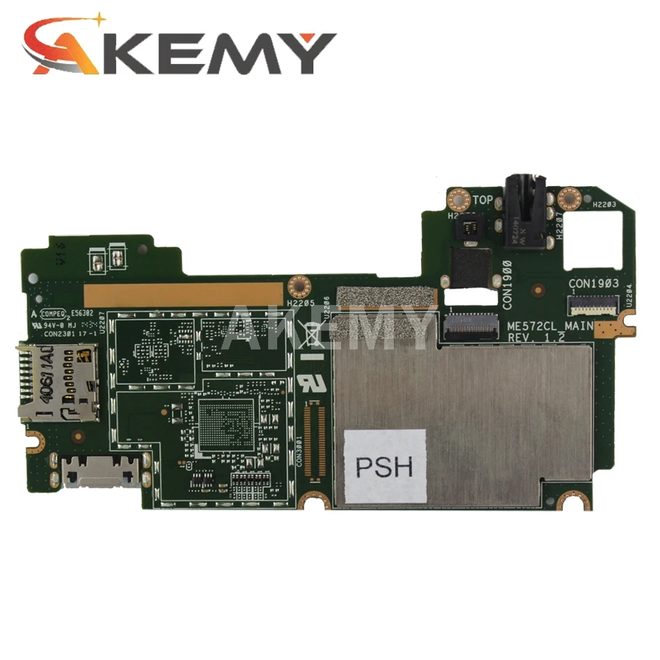 

New!!! Akemy mainboard For Asus Memo Pad 7 M E572CL 16GB 2G LTE Motherboard Logic board Tablet motherboard 90NK00R0-R00010